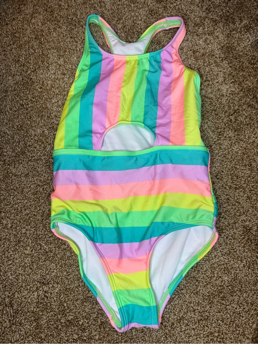 NWOT girls striped one piece swimsuit 🛍